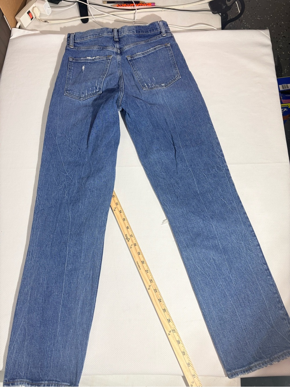 Abercrombie & Fitch Straight-Leg Jeans in Medium Blue Wash